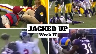 Cameraman Down, Mike Glennon Blown Up, Immaculate Reception 2, Big Hits & More | Jacked Up Week 17
