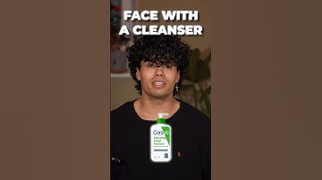 How to wash your face with a cleanser🧼…#shorts