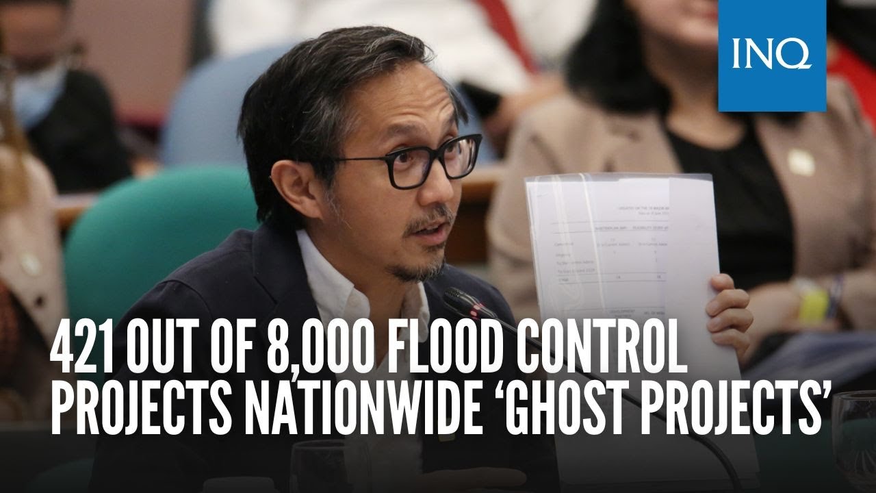 Ghost Project Issue 421 out of 8,000 flood control projects nationwide ‘ghost projects ...