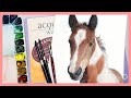 How to paint a realistic horse in watercolor