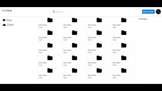 React file manager UI design
