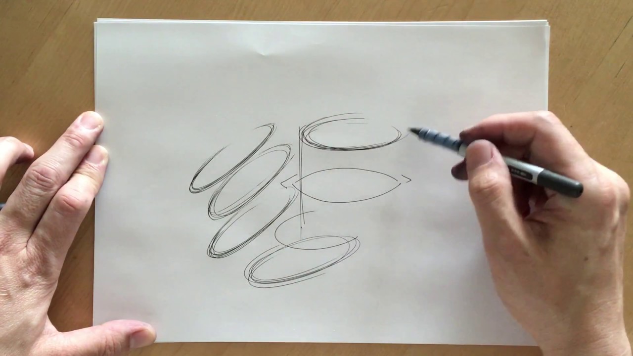アイデアスケッチ表現演習 Idea Sketch Tutorial 7 楕円の描き方 Youtube