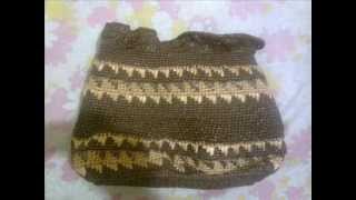 BOLSA TEJIDA CON RAFIA