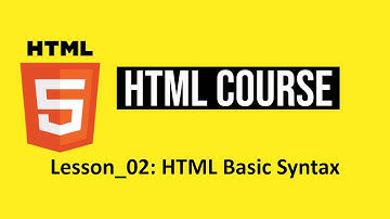 lesson_02: HTML basic syntax | HTML Tutorial for Beginners