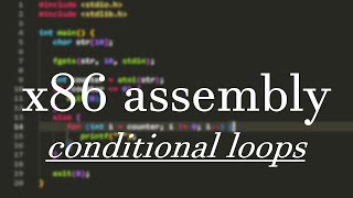 x86 assembly tutorial #5 (conditional loops)