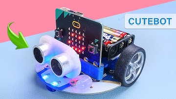 เขียนโปรแกรมควบคุมหุ่นยนต์ Cutebot micro:bit หลบหลีกสิ่งกีดขวางอัตโนมัติ