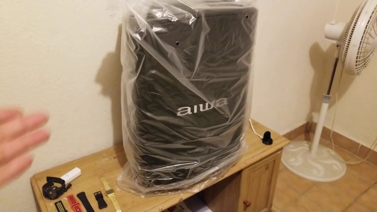 Unboxing desempaquetado Bafle aiwa AW912 Tech. - YouTube