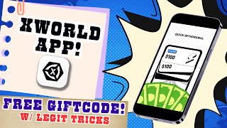 XWORLD APP MAY LEGIT TRICKS AKO DITO PLUS FREE GIFTCODE! | TAGALOG TUTORIAL REVIEW