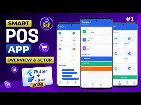 Build a Smart POS Flutter App with SQLite | Part 1: Overview & Setup (2026)