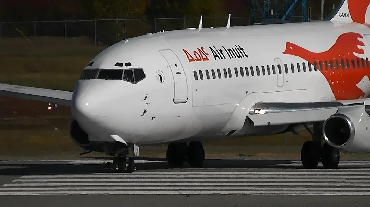 Air Inuit | Boeing 737-200 | Engine start & take off | C-GMAI | Val-d'Or (CYVO)