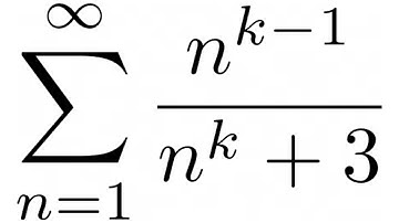 Infinite Series SUM(n^(k-1)/(n^k + 3))