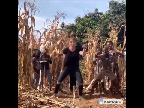 Kigali Happiness Little Boy Dancing In The Village With White Woman