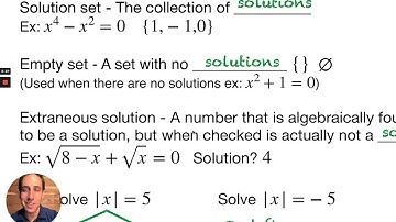 2.2 Solving Absolute Value Equations