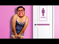 Hombres usando la ropa más incómoda de las mujeres