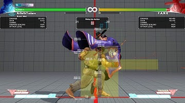 Jav1ts -  Ryu punish hitbox view of blocked FANG CA