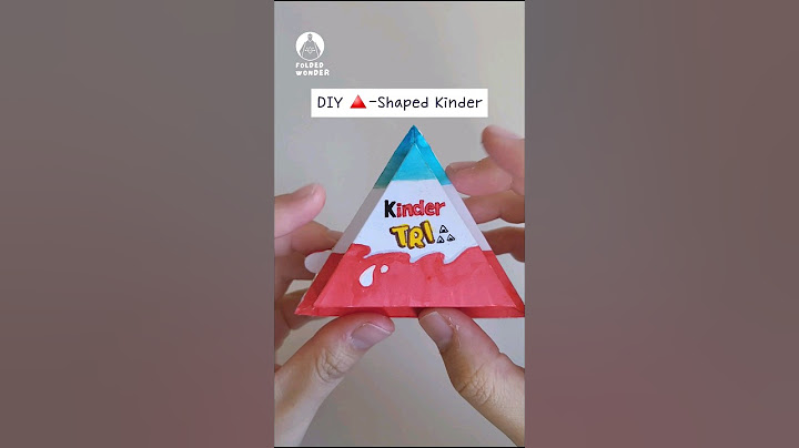 🔺️🍙DIY Triangle shaped Kinder Joy#papercraft