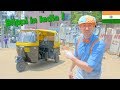 Blippi in india  learning about the rickshaw tuk tuk for kids