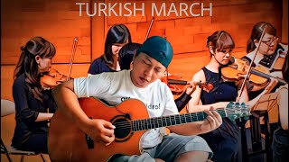 Turkish March - Mozart (Guitar fingerstyle COVER) Alip ba ta feat ORCHESTRA