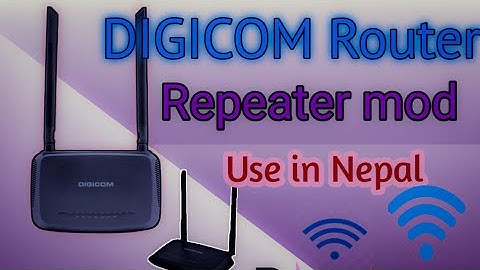 How to use Digicom router repeater mod | Digicom router repeater mod use#digicom#subisutipscreouter