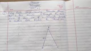Using Basic proportionality theorem, prove that a line drawn through the mid-points of one side