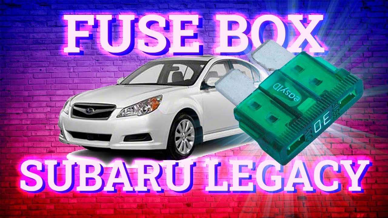 Subaru Legacy (2010-2014) fuse box diagrams - YouTube