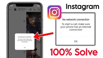 no network connection to start a call make sure your phone has an internet connection instagram