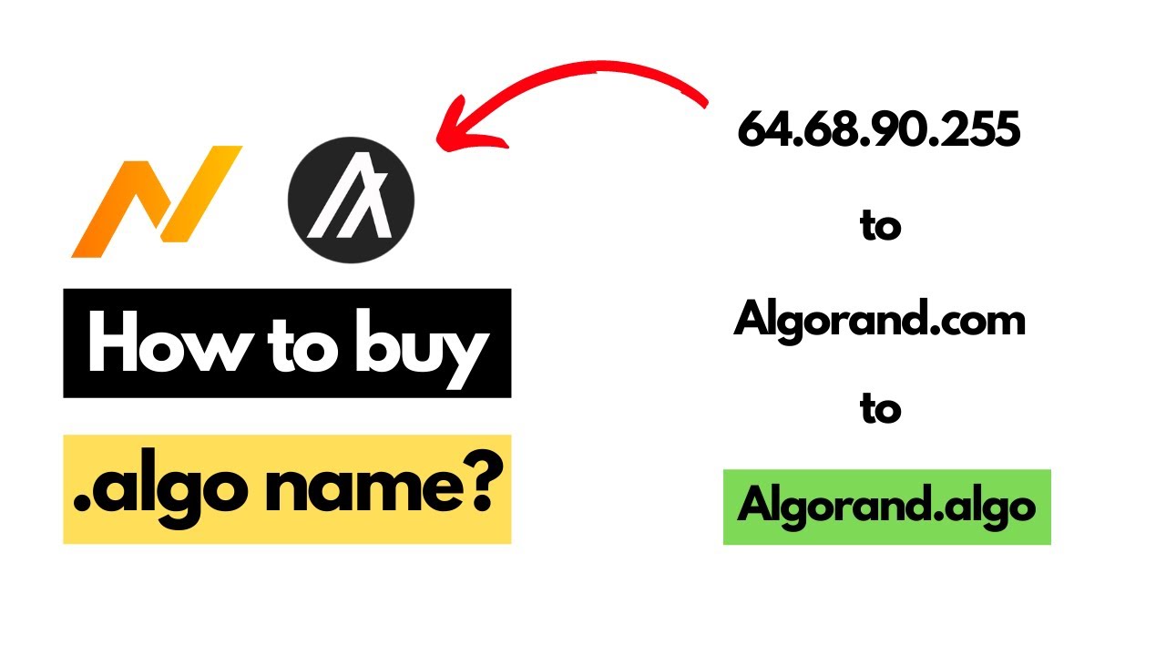 How to Buy .algo Domain? | Algorand Name Service ANS | Algorand (ALGO) Test  Net Airdrop - YouTube