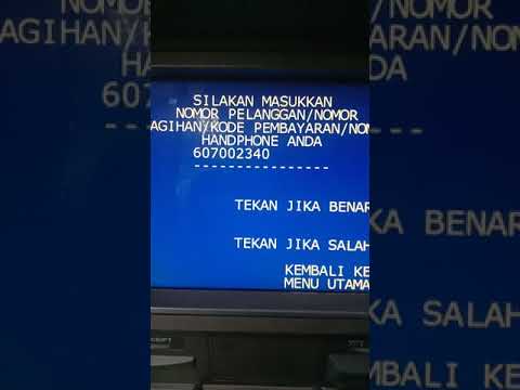 Cara bayar bpjs kesehatan dari Atm Mandiri. 