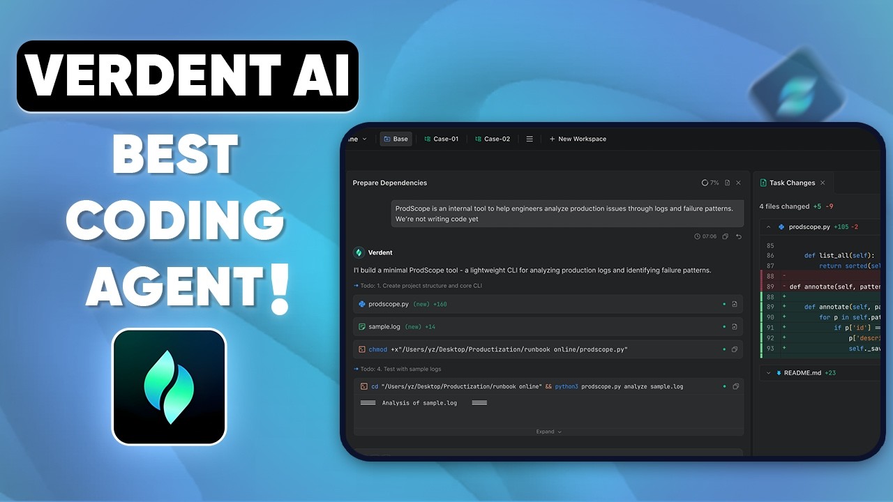 Verdent Review—Best AI Coding Agent for Vibe Coding! - YouTube