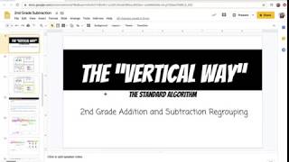 The Vertical Way (Standard Algorithm) Subtraction