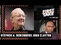 Stephen A. remembers John Clayton, longtime NFL reporter and radio host | First Take