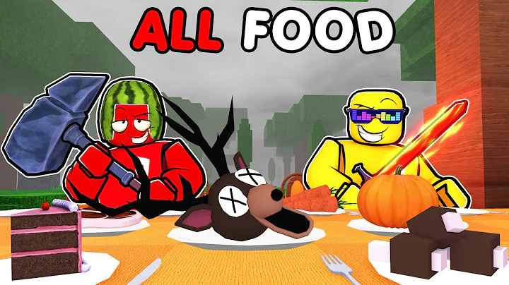 Can We Get ALL FOOD in 99 Nights in the Forest Thanksgiving Challenge..?