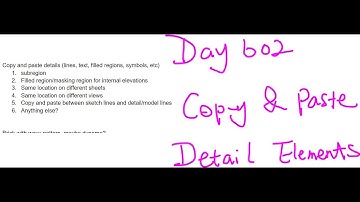 Revit Exercise (Day 602) - Some tips of Copy & Paste Detail Items