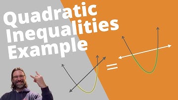 Where is a quadratic equation less than a linear equation? | IB SL Math AA