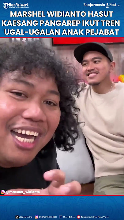 Marshel Widianto Hasut Kaesang Pangarep Ikut Tren Ugal-ugalan Anak Pejabat