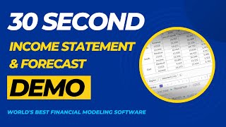 30 Second Quantrix Demo: Income Statement & Forecast screenshot 4