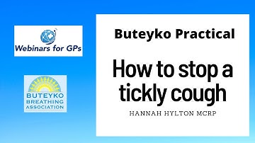 How to stop your cough the Buteyko way, with Hannah Hylton, respiratory physiotherapist