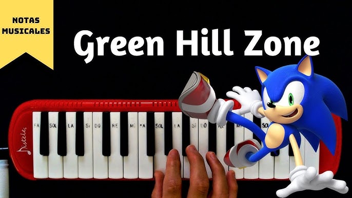 como tocar a música do Sonic no perfect piano Green hill 