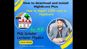 How to download and install HighScore Plus | How to import reference files in HighScore | @PhysicsAQ