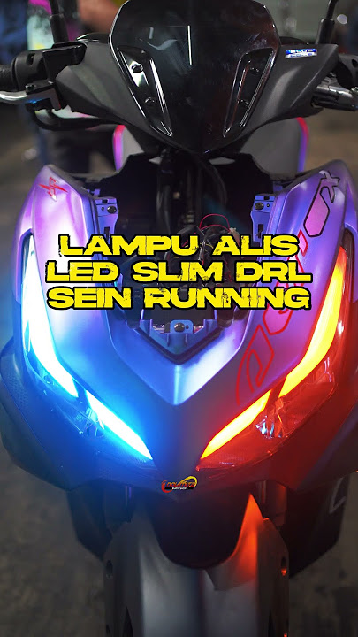Lampu Alis LED Slim DRL Sein Running
