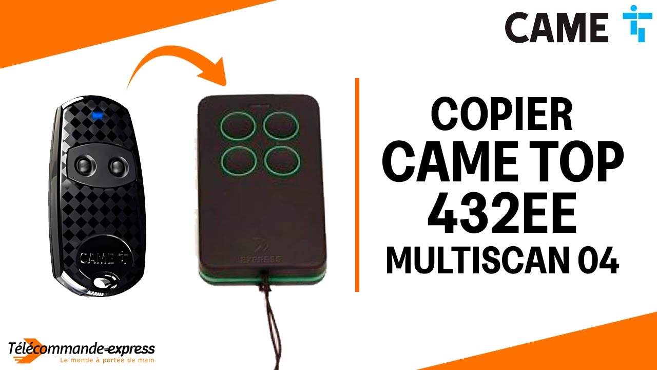 Télécommande Radio Compatible Avec Came Top 432s Tam432s 433 Mhz Tx-fr