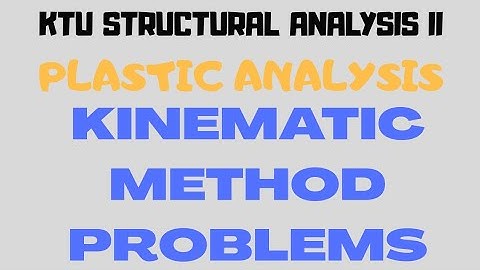 KINEMATIC METHOD PROBLEM | KTU | SA2