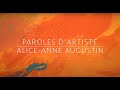 Paroles dartiste  alice anne augustin