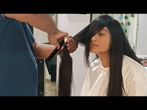 Haircut for a Very Long Hair Indian woman 💇‍♀️