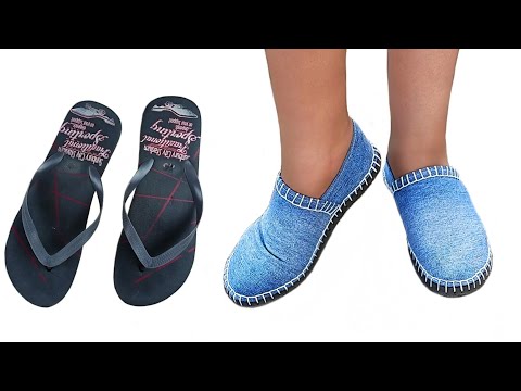 I TURNED OLD FLIP-FLOPS INTO FASHIONABLE SUMMER SHOES!