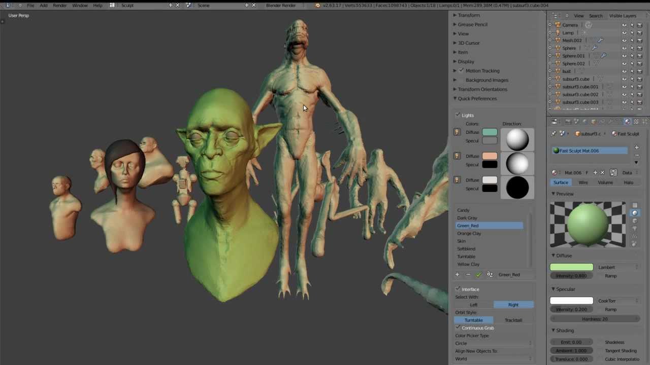 Blender QuickPrefs addon v1.1 Presets YouTube