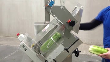 Wrapping and packaging whole celery sticks with the Breezy Bagger