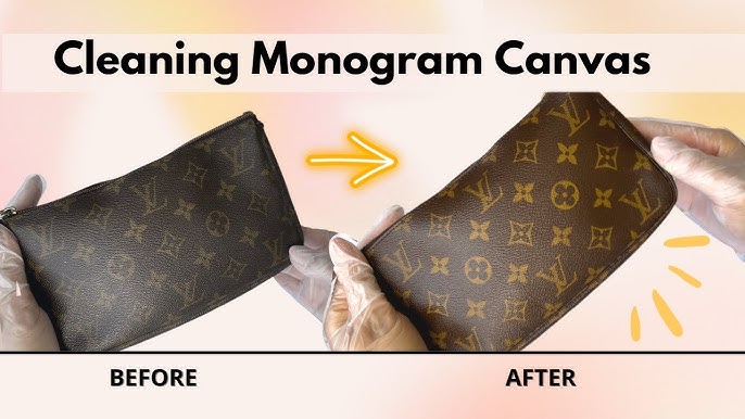 HOW TO CLEAN YOUR LOUIS VUITTON CANVAS! An easy to follow guide 😊  #bagrehab 