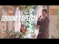 GROOM'S SPEECH | JAMES