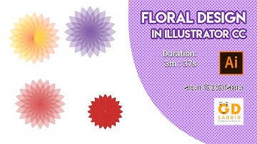 How to create floral design by use rotate tool and pathfinder tool in Illustrator cc
